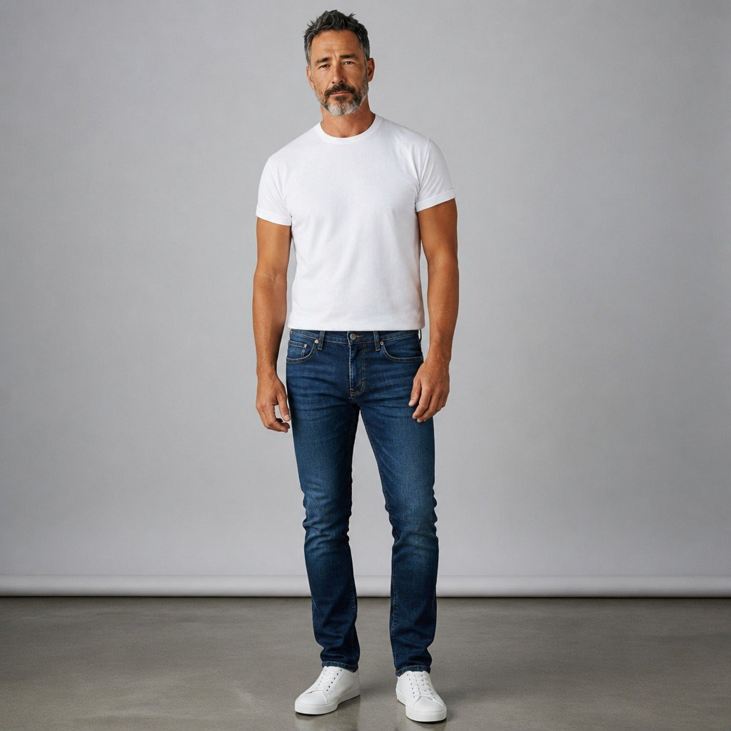 JACK & JONES GLENN Slim Fit Dark Blue Jeans